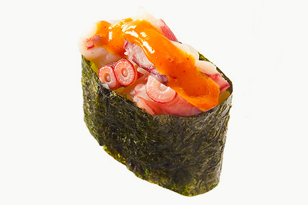 Спайс-суши с осьминогом